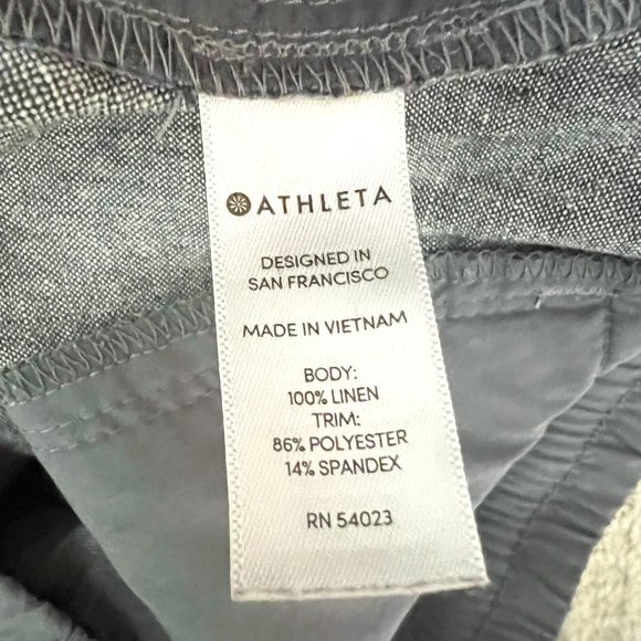 Athleta Linen Pants – Gray – 12P - Picture 5 of 5